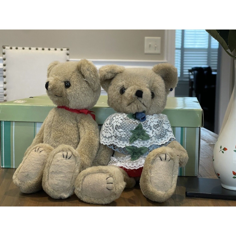 Set of 2 Teddy Bear For Craft Purposes Stuffed Animal  9"